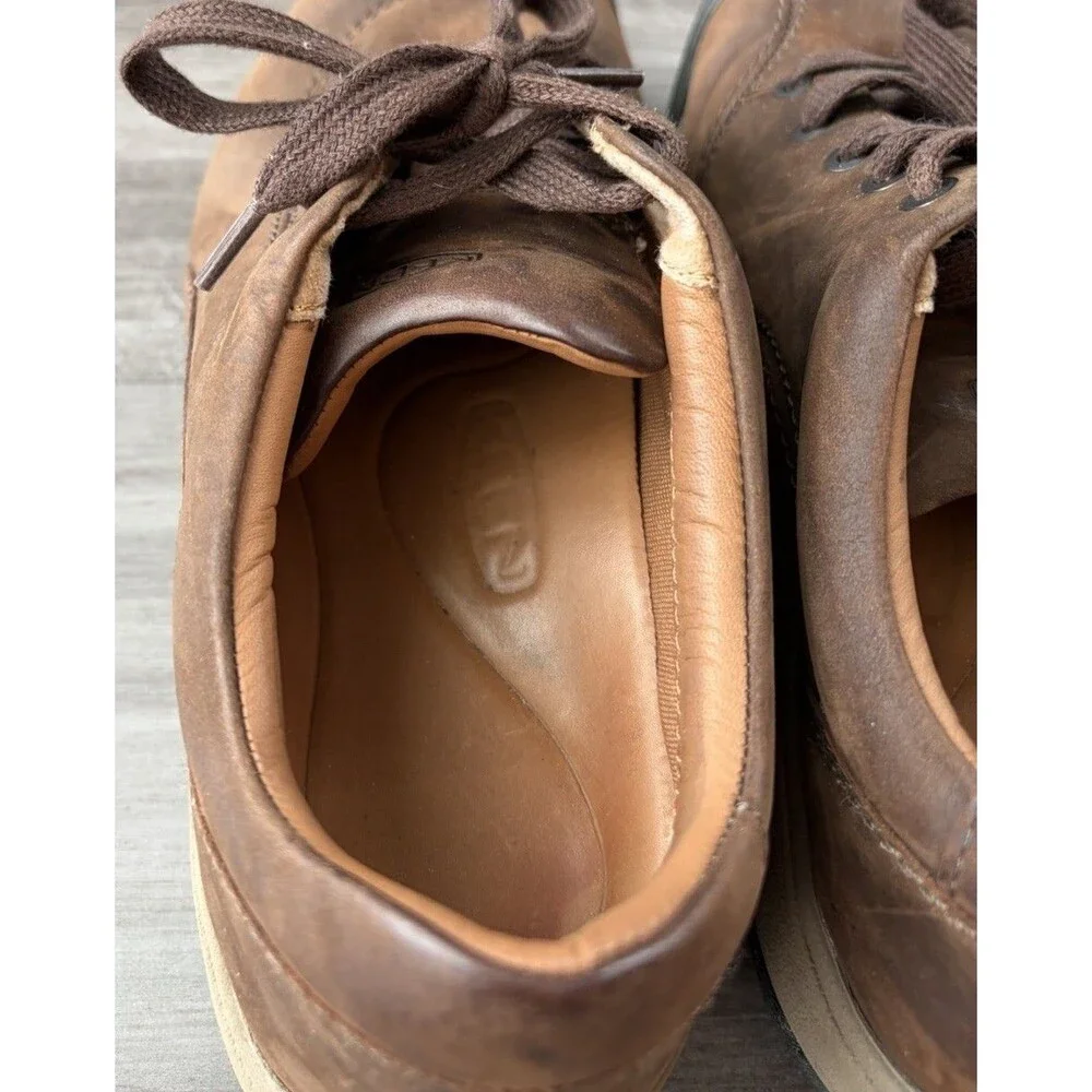 KEEN Presidio II Women Size 8 Brown Leather Lace Up Walking Hiking Shoes Comfort